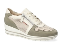 chaussure mobils lacets abby perf kaki clair